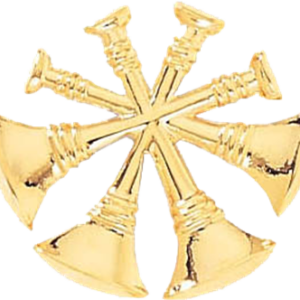 BLACKINTON J54 - Deputy Chief Four Crossed Bugles Gold or Nickel